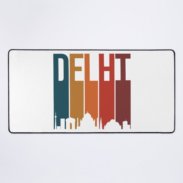 Item preview, Delhi skyline Indian city Hindi Desi Design designed and sold by alltheprints.