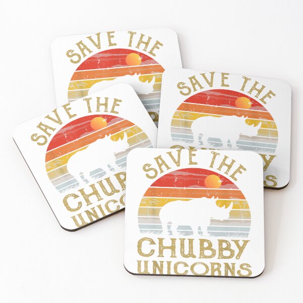 Item preview, Retro Save The Chubby Unicorn Save The Rhino  designed and sold by Tawan426.
