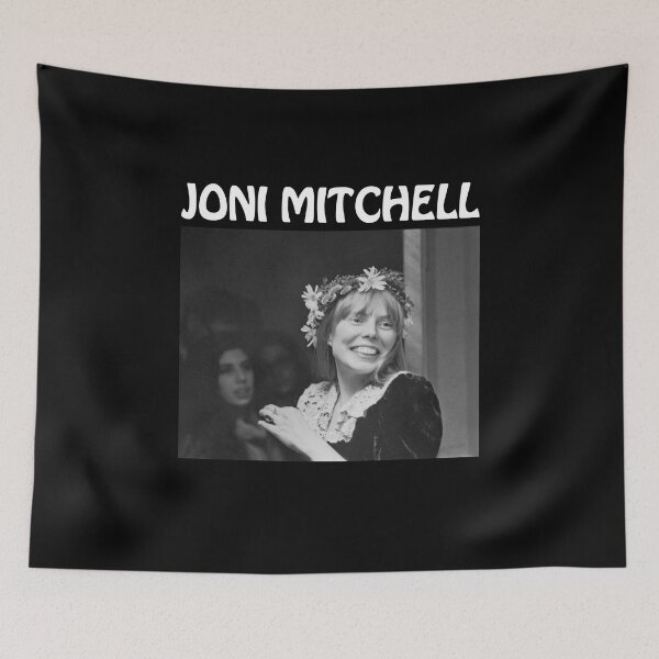 Item preview, Joni Mitchell with flowers in her hair designed and sold by AnahiFahey.