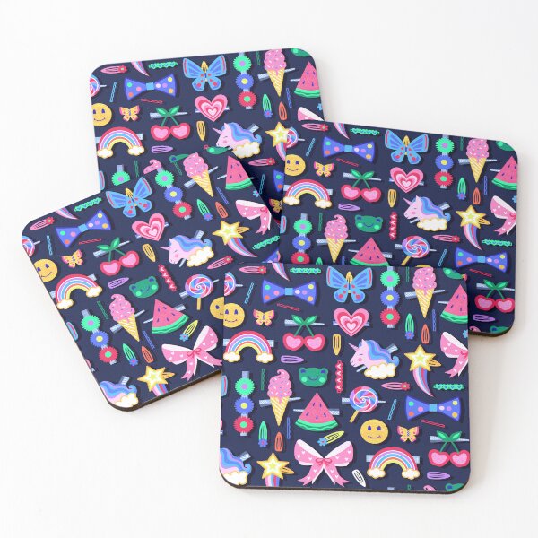 Item preview, Happy Place Hair Clips - Navy designed and sold by TigaTiga.