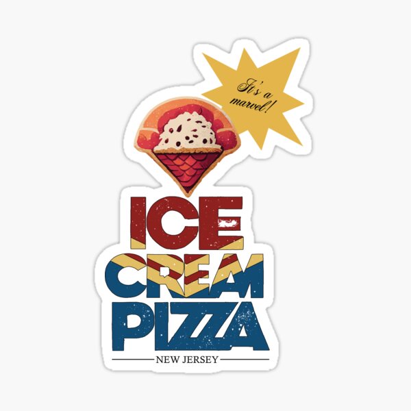 Ice Cream Pizza Sticker