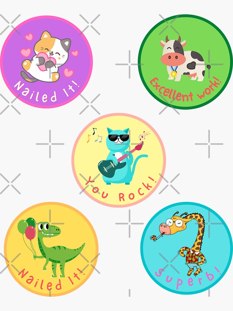 1 Inch Reward Stickers Motivational Stickers Students Teachers