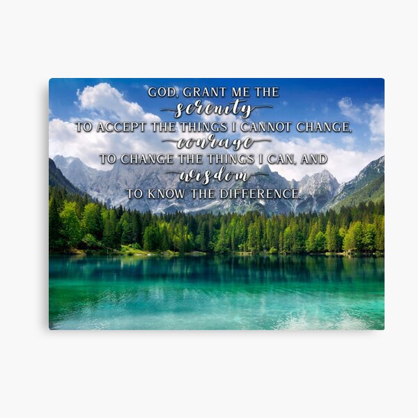 Item preview, Serenity Prayer - Version 2 #12 Bible Verse Religious Christian Scripture Canvas Wall Art Hanging Framed Poster Picture Clock Decor designed and sold by EdgyChristians.