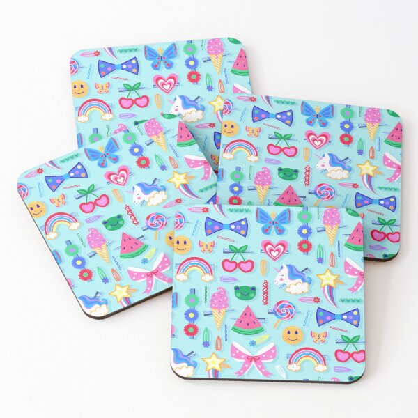 Item preview, Happy Place Hair Clips - Aqua designed and sold by TigaTiga.