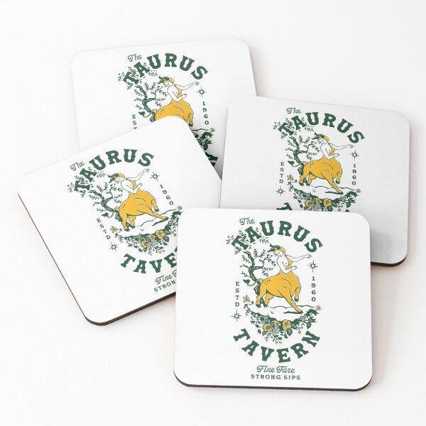 Item preview, The Taurus Tavern Cool Travel Art W Zodiac Astrology Bull designed and sold by DuyHerry.
