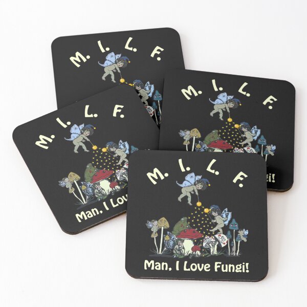 Item preview, M.I.L.F. Man I love Fungi Funny Foraging Mushroom Whisperer designed and sold by KuylerKnight.