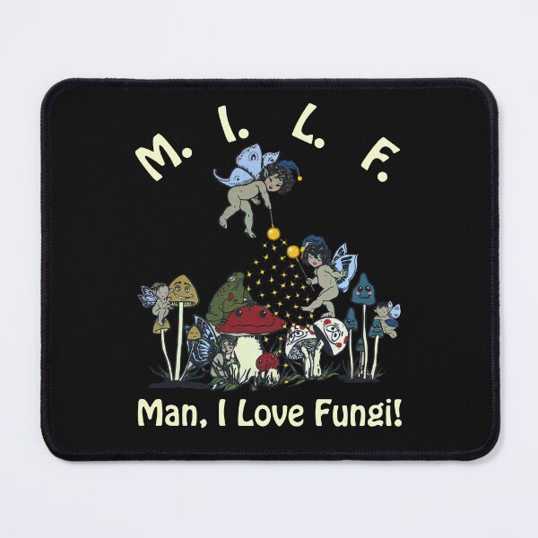 Item preview, M.I.L.F. Man I love Fungi Funny Foraging Mushroom Whisperer designed and sold by KuylerKnight.