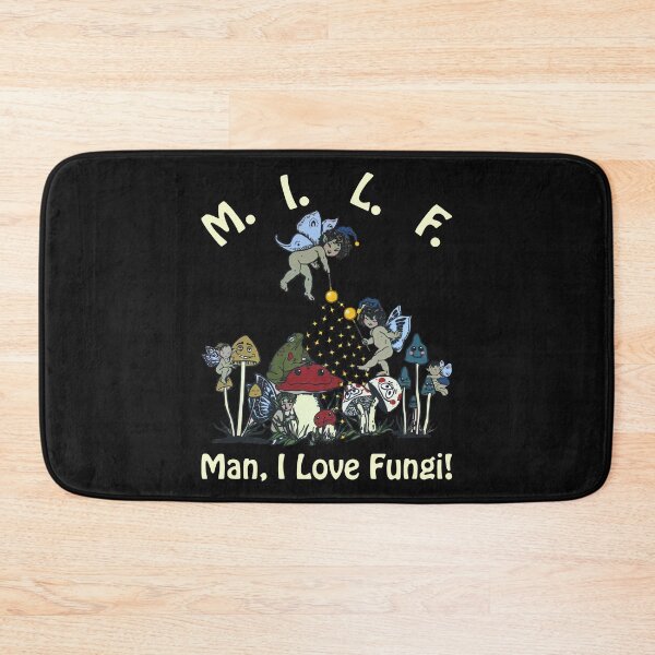 Item preview, M.I.L.F. Man I love Fungi Funny Foraging Mushroom Whisperer designed and sold by KuylerKnight.