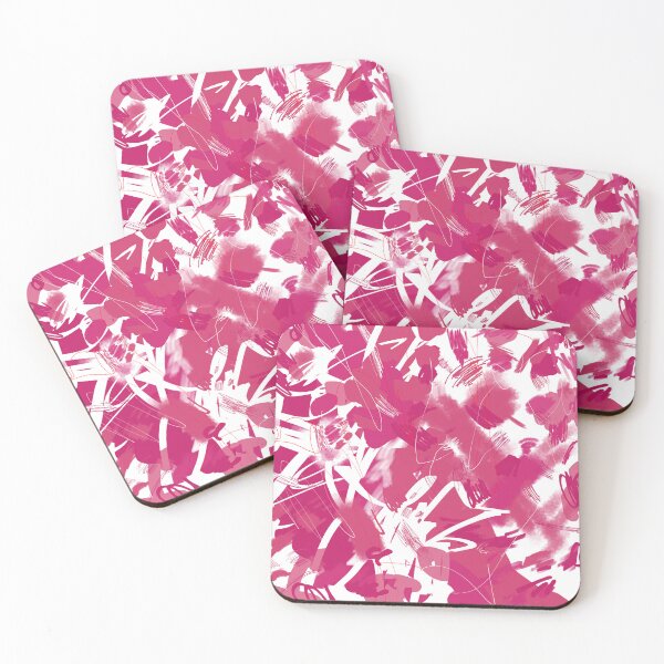 Item preview, Raspberry Sorbet Strokes with White Background designed and sold by KennyLucky.