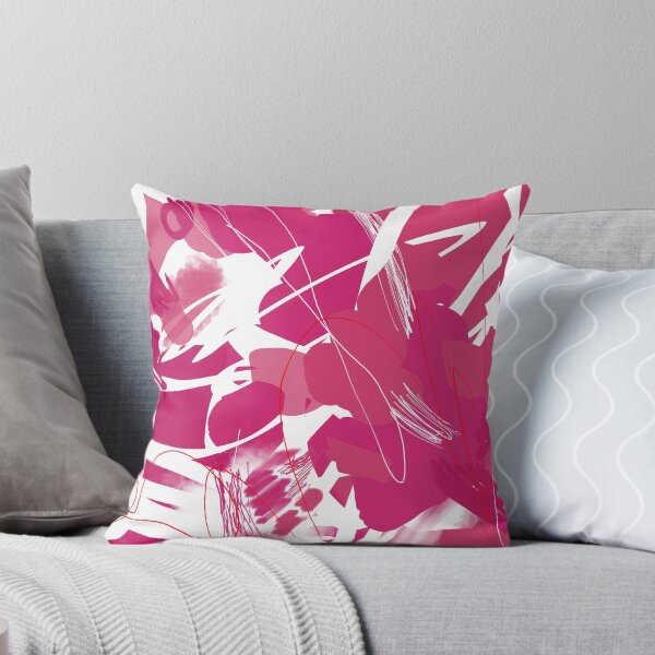 Item preview, Raspberry Sorbet Strokes with White Background designed and sold by KennyLucky.