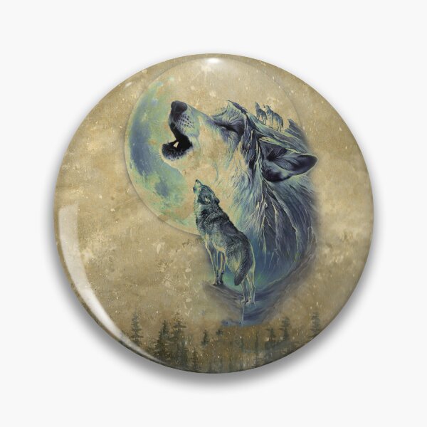 Item preview, Vintage Wolf Native american Dreamcatcher designed and sold by JANELLE8877.
