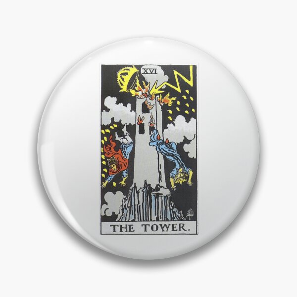 Item preview, The Tower Tarot Card Xvi Vintage designed and sold by DuyHerry.