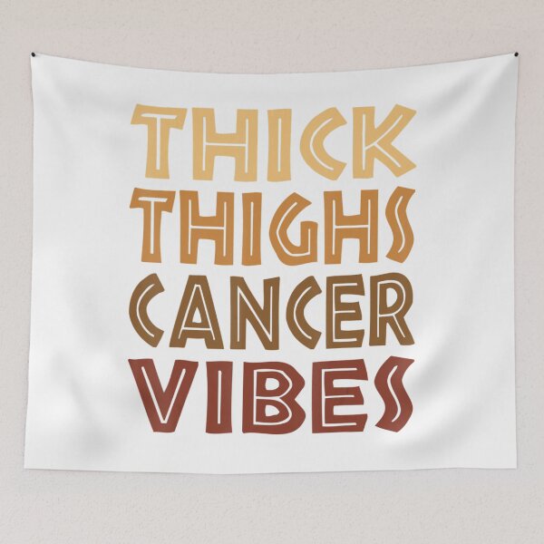 Item preview, Thick Thighs Cancer Vibes Melanin Black Women Horoscope designed and sold by DuyHerry.