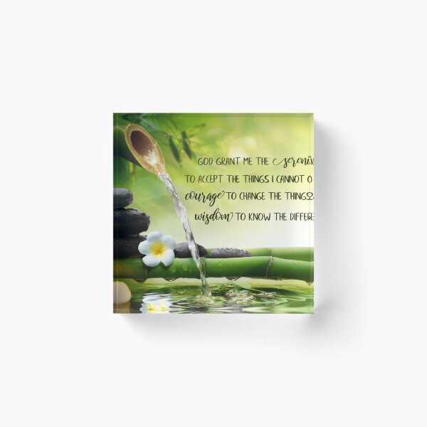 Item preview, Serenity Prayer - Version 2 #14 Bible Verse Religious Christian Scripture Canvas Wall Art Hanging Framed Poster Picture Clock Decor designed and sold by EdgyChristians.