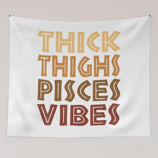 Item preview, Thick Thighs Pisces Vibes Melanin Black Women Horoscope designed and sold by DuyHerry.