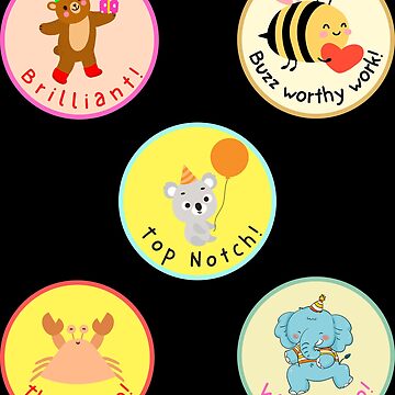 3 Rolls Motivational Stickers for Kids, 1500 Pcs Teacher Reward Stickers School Supplies Roll Sticker Potty Training Stickers for School Classroom