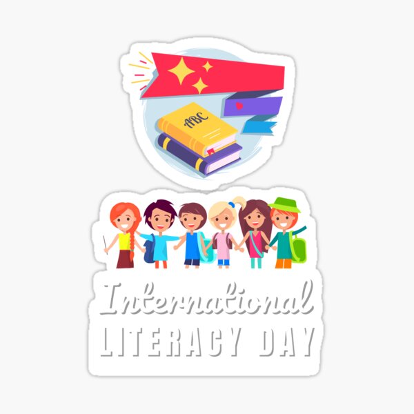 Item preview, International Literacy Day on 8th September - World Literacy Day designed and sold by ScauroraDesign.