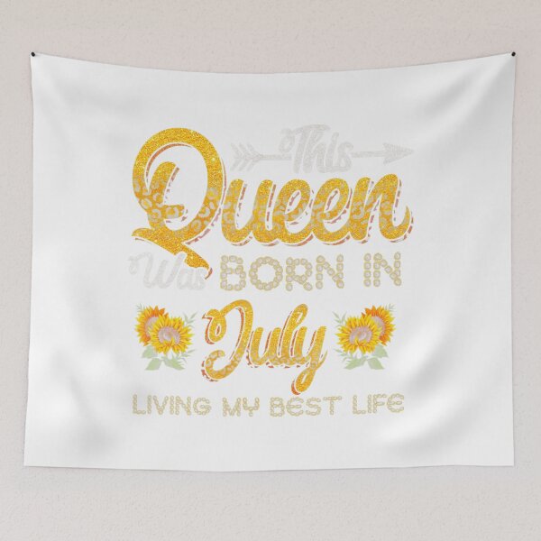 Item preview, This Queen Was Born In July Living My Best Life designed and sold by DuyHerry.