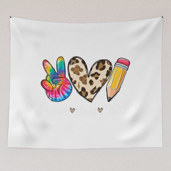 Item preview, Tie Dye Hippie Peace Love Teach Teacher Appreciation designed and sold by DuyHerry.