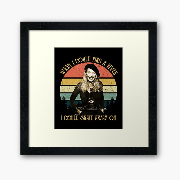 Item preview, Vintage Sunset Joni Mitchell Wish I Could Find A River designed and sold by AnahiFahey.