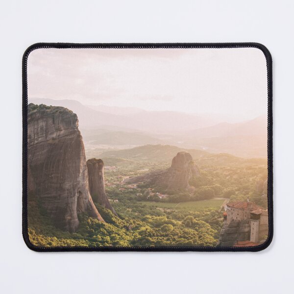 Item preview, Meteora Greece Sunset Photography - Mountain Landscape designed and sold by ppolecho.