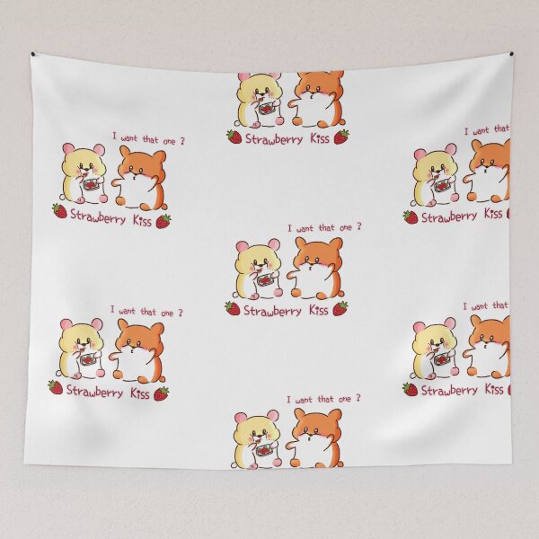 Item preview, Hamster | Hamster Lover - Strawberry Kiss v3 designed and sold by FennyWijayaMomo.