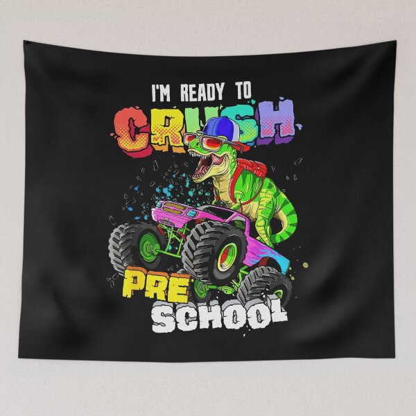Item preview, Ready To Crush Preschool T Rex Monster Truck Back to School designed and sold by KuylerKnight.