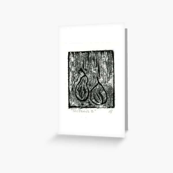 Two Pears B Greeting Card