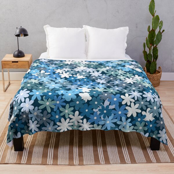 Item preview, Ombre Blues Flower Flied designed and sold by TigaTiga.