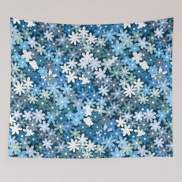 Item preview, Ombre Blues Flower Flied  designed and sold by TigaTiga.