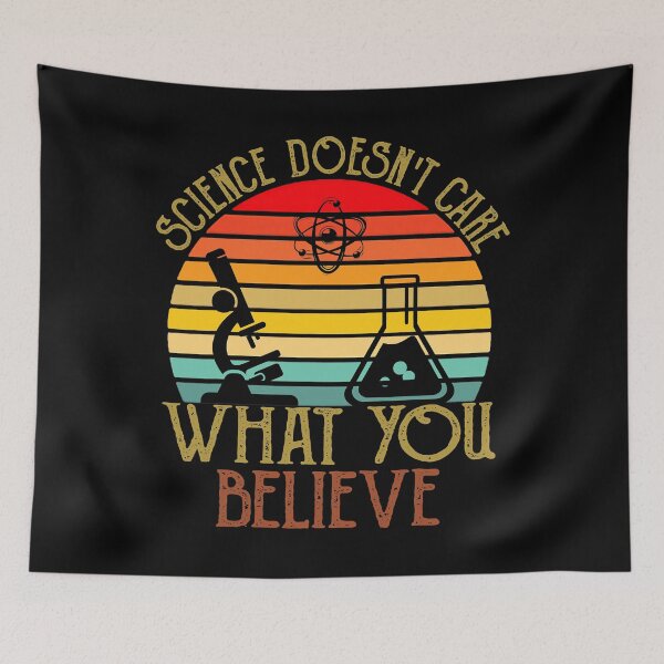 Item preview, Science Doesn't Care What You Believe Retro Teacher designed and sold by Bemumd-art.