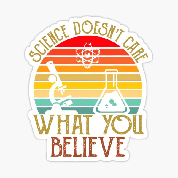 Item preview, Science Doesn't Care What You Believe Retro Teacher designed and sold by Bemumd-art.