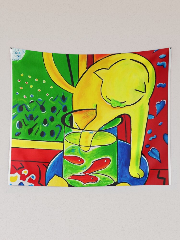 Art H Matisse Yellow Cat | Tapestry