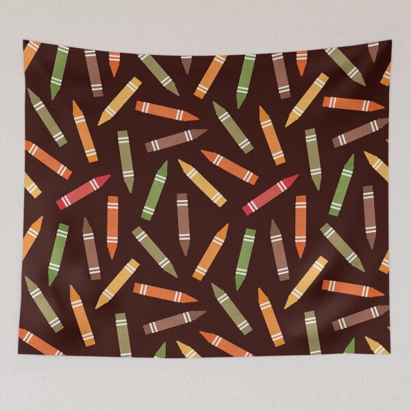Item preview, Crayons Pattern - 80s Retro Colors designed and sold by Daisy Beatrice.