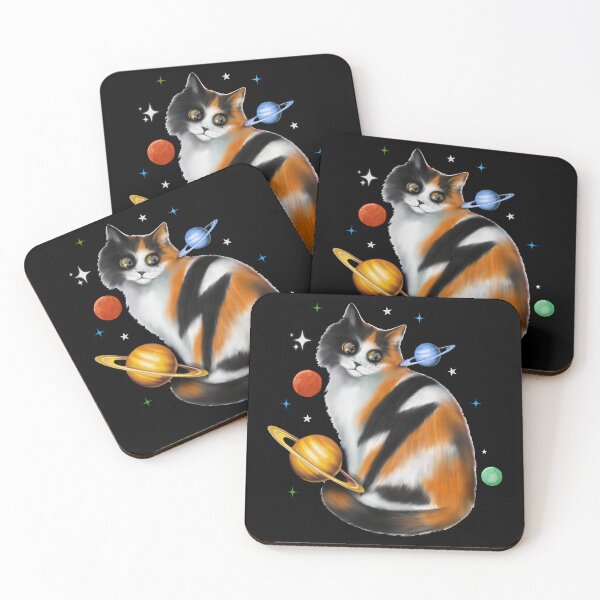 Item preview, Fluffy space cat  designed and sold by Meakm-art.
