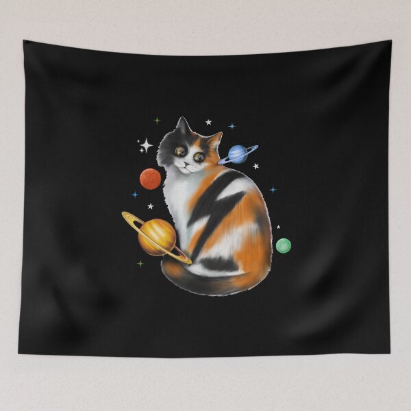 Item preview, Fluffy space cat  designed and sold by Meakm-art.