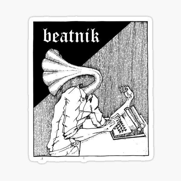 ancestor-of-the-hippie-movement-beatnik-graphic-for-fans-sticker-for