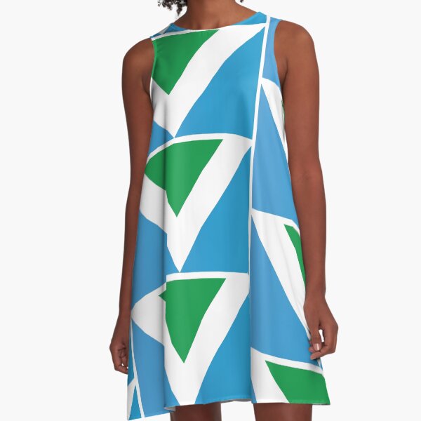 International Vegan Flag A-Line Dress