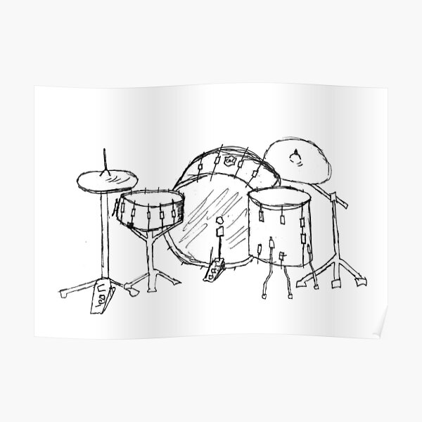 Vintage Drums II Drawing by Pete Maier - Fine Art America