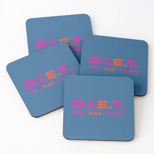 Item preview, D.I.E.T. Did I Eat That (Pink, Red)   designed and sold by Shopunderr.