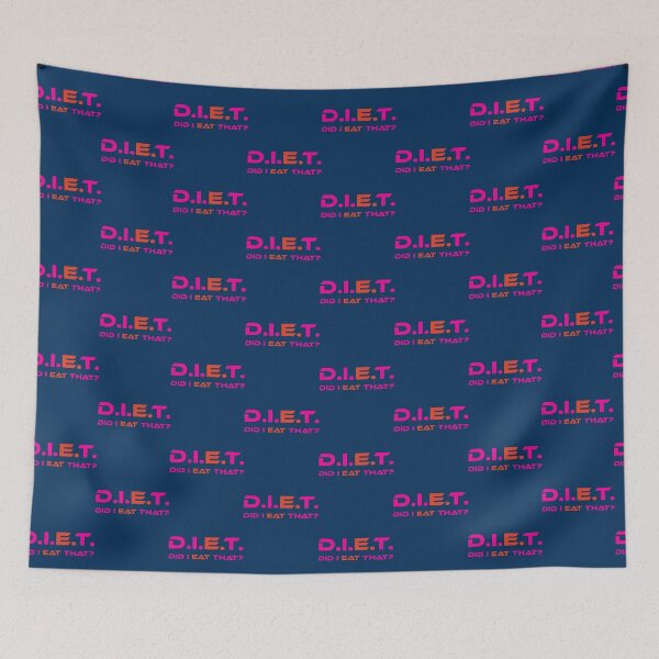 Item preview, D.I.E.T. Did I Eat That (Pink, Red)   designed and sold by Shopunderr.
