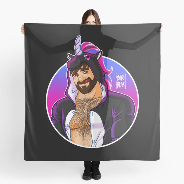 ADAM LIKES UNICORNS - ROUND DETAIL Scarf