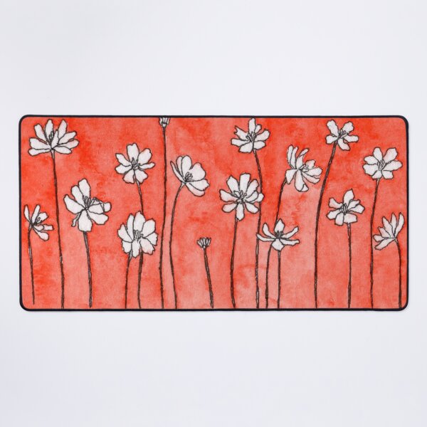 Item preview, Cosmos Flower Garden Watercolor designed and sold by euniza.