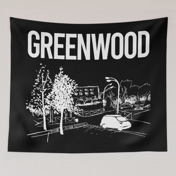Item preview, Street Sketch Greenwood designed and sold by bettyn9wp.
