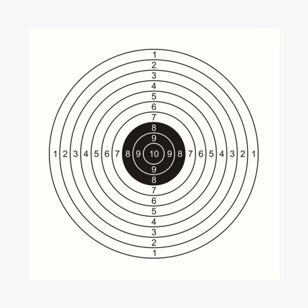 "Shooting Target" Art Print for Sale by adametzb Redbubble