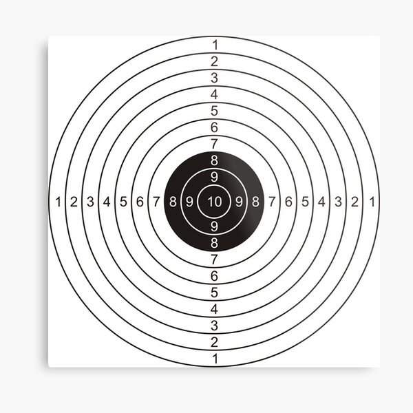 "Shooting Target" Metal Print for Sale by adametzb Redbubble