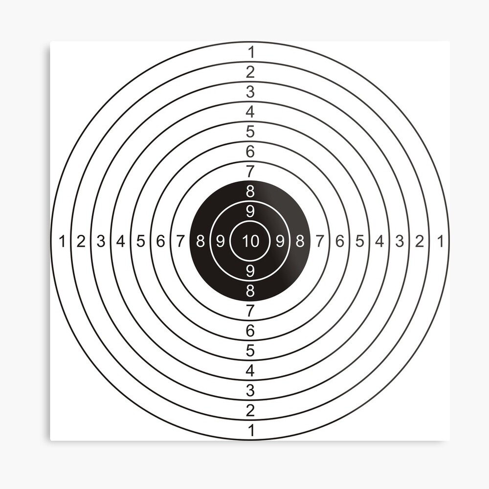 shooting target canvas print for sale by adametzb redbubble