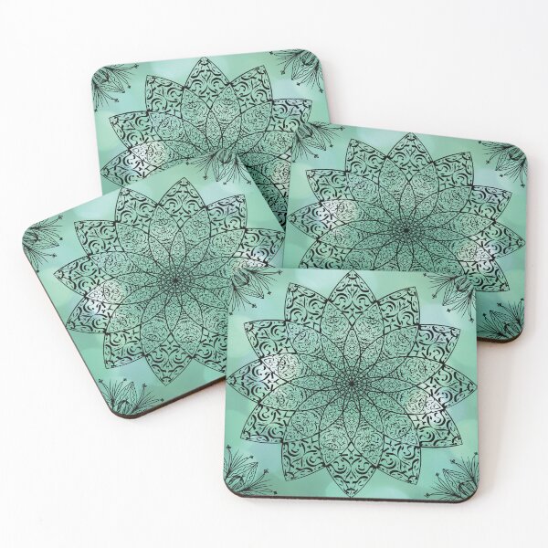 Item preview, Mandala, Magic, Pattern, Flower, Nature, Spring, Green, Cute pattern, Relaxing designed and sold by Ellecher23.