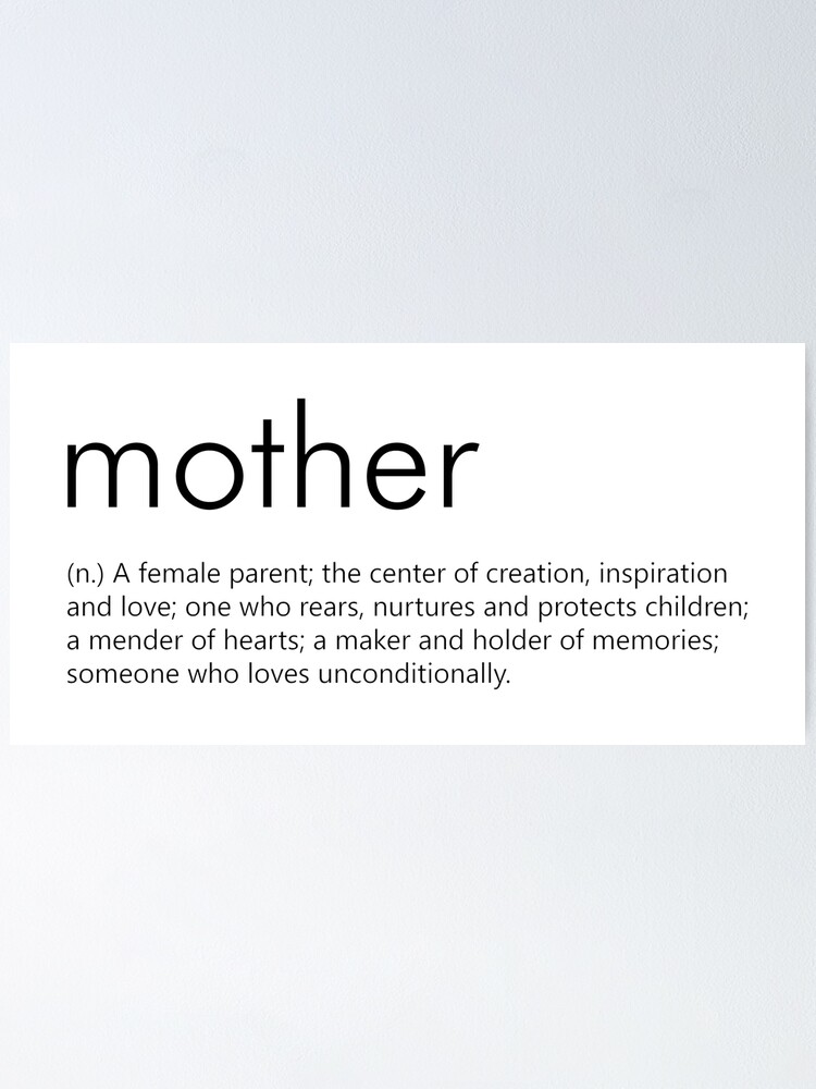 mother-definition-dictionary-definition-of-the-word-mother-poster