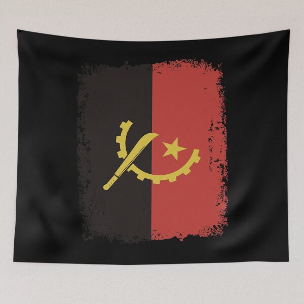 Item preview, Angola Flag Distressed designed and sold by rafaeltto.